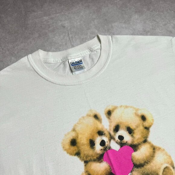 Teddy Bears Hugging Graphic T-Shirt - Picture 3 of 5